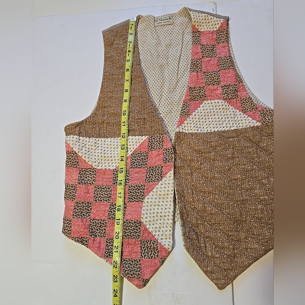 Vintage Original By Darlene Noerenberg Patchwork Vest - Picture 5 of 7